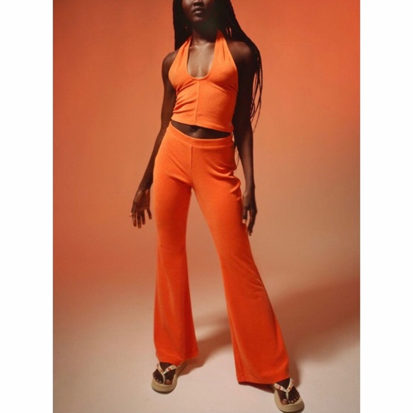 Juicy Couture Pants - Women's Orange Flared Lounge Pants